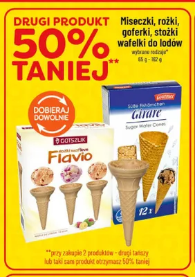 Wafelki do lodów stożki Gourmet Girare promocja w POLOmarket