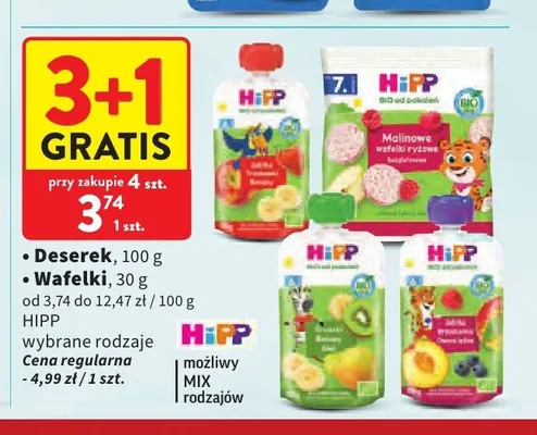 Wafelki HiPP promocja w Intermarche