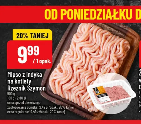 Mięso z indyka na kotlety Rzeźnik Szymon promocja w POLOmarket