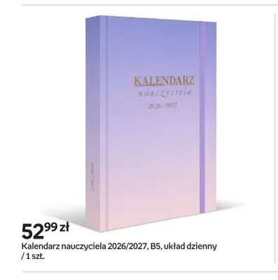 Kalendarz nauczyciela 2026/2027 B5 układ dzienny promocja w Empik