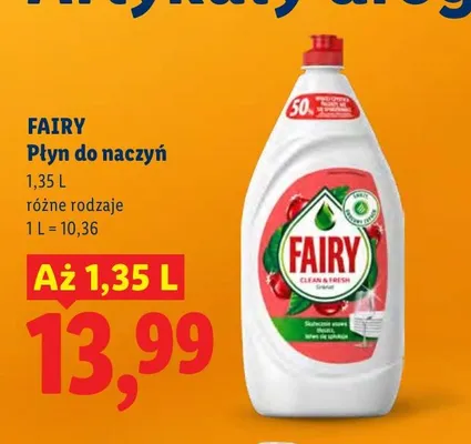 Płyn do naczyń, różne rodzaje promocja w Lidl