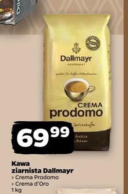 Kawa ziarnista Dallmayr Crema Prodomo promocja w Netto