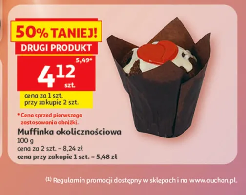 Muffinka okolicznościowa promocja w Auchan