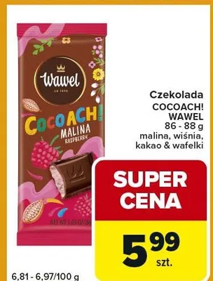 Czekolada cocoachi malina palina promocja w Carrefour Express