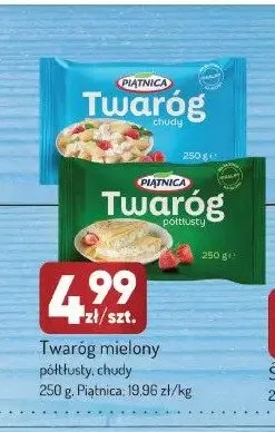 Twaróg mielony półtłusty Piątnica promocja w Avita