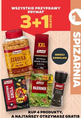 Przyprawy wszystkie 3+1 GRATIS promocja w Netto