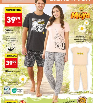 Piżama damska Maya promocja w Biedronka