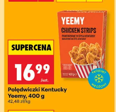 Polędwiczki Kentucky Yeemy Chicken Strips promocja w Biedronka