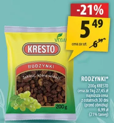 Rodzynki promocja w Arhelan