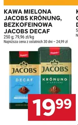 Kawa mielona bezkofeinowa Jacobs Decaf promocja w Stokrotka