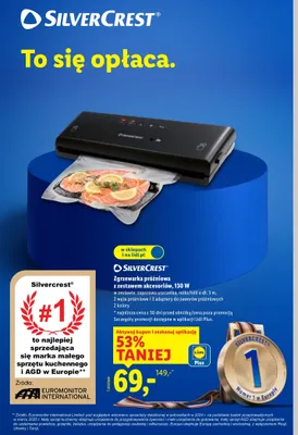 Zgrzewarka próżniowa z zestaw akcesoriów, 130 W promocja w Lidl