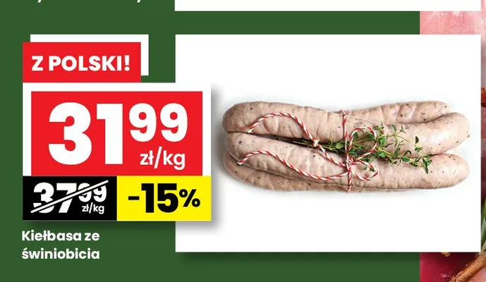 Kiełbasa ze świniobicia promocja w emma MARKET