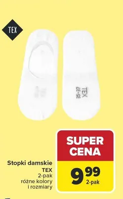 Stopki damskie TEX 2-pak promocja w Carrefour