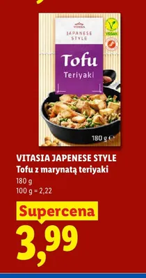 Tofu z marynatą teriyaki Japanese Style Vitasia promocja w Lidl