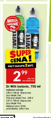 Napój izotoniczny Dr Witt Isotonic promocja w Twój Market