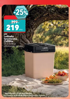 Lodówka turystyczna Lafe ChillBox 26 l promocja w Biedronka Home