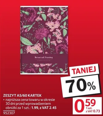 Zeszyt A5/60 kartek promocja w Selgros