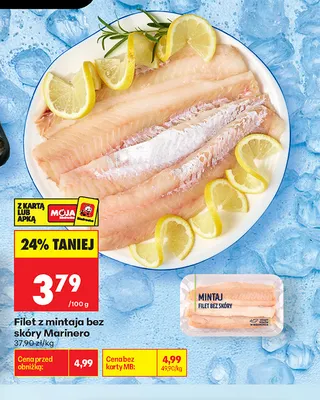 Filet z mintaja bez skóry Marinero promocja w Biedronka