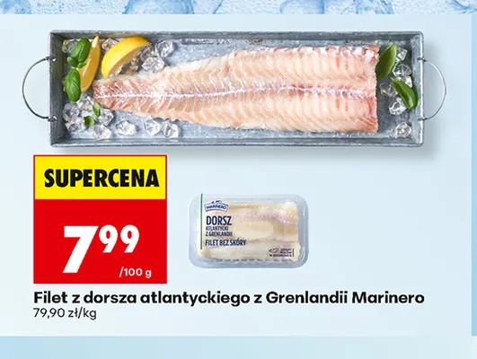 Filet z dorsza atlantyckiego z Grenlandii Marinero promocja w Biedronka