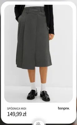 Spódnica midi Bonprix promocja w bonprix