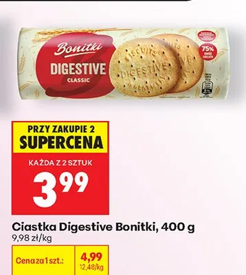 Ciastka Digestive Classic Bonitki promocja w Biedronka