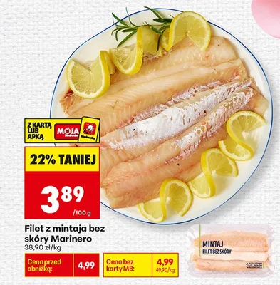 Filet z mintaja bez skóry promocja w Biedronka