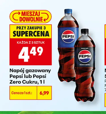 Napój gazowany Pepsi Zero Cukru promocja w Biedronka