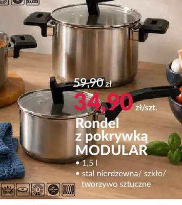 Rondel z pokrywką Modular 1,5 l promocja w Salony Agata
