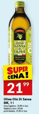 Oliwa Olio Di Sansa MK, 1 l promocja w Twój Market