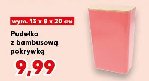 Pudełko z bambusową pokrywką promocja w Kaufland
