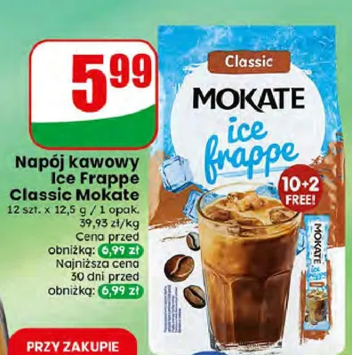 Napój kawowy Ice Frappe Classic Mokate promocja w Dino
