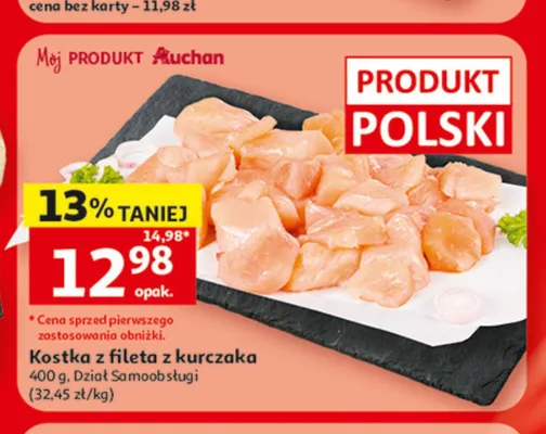 Kostka z fileta z kurczaka Mój Produkt Auchan promocja w Auchan