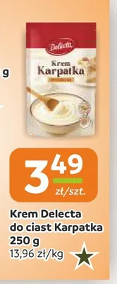 Krem Delecta do ciast Karpatka promocja w Społem Częstochowa