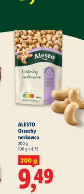 Orzechy nerkowca Alesto promocja w Lidl