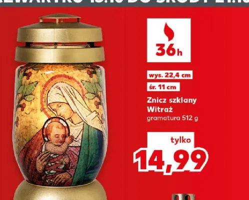 Znicz szklany s-274 promocja w Kaufland