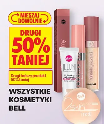 Wszystkie kosmetyki Bell DRUGI -50% promocja w Biedronka