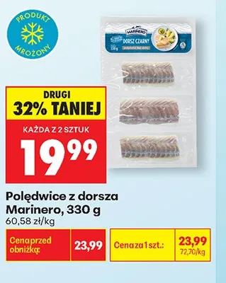 Polędwice z dorsza Marinero promocja w Biedronka