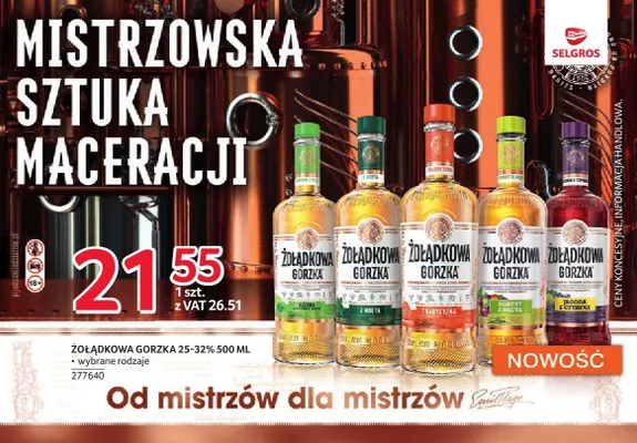 Likier Żołądkowa Gorzka z Miętą promocja w Selgros