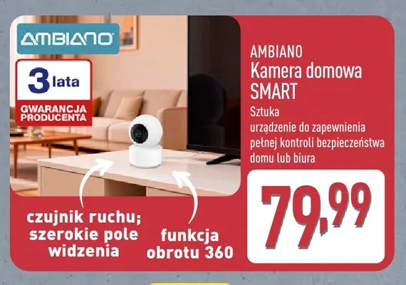 Kamera domowa Smart Ambiano promocja w Aldi