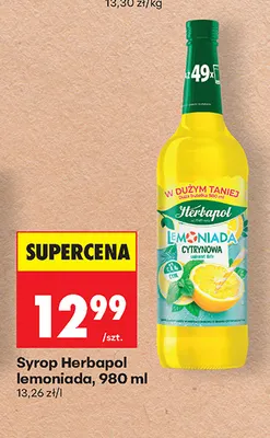 Syrop Herbapol Lemoniada cytrynowa promocja w Biedronka