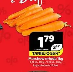 Marchew młoda polska promocja w Delfin