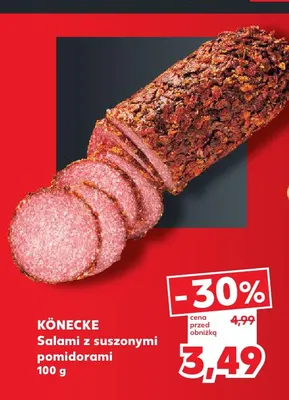 Salami z suszonymi pomidorami Könecke promocja w Kaufland