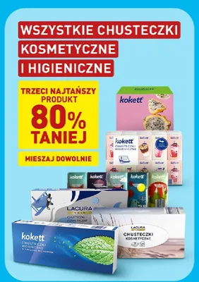 Chusteczki higieniczne Kokett promocja w Aldi