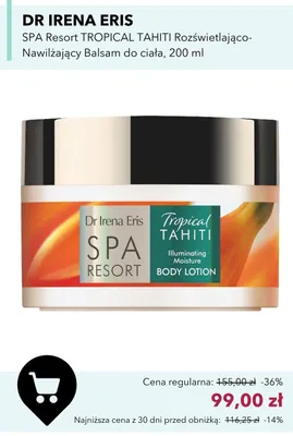 Balsam do ciała rozświetlająco-nawilżający Dr Irena Eris SPA Resort Tropical Tahiti promocja w Douglas