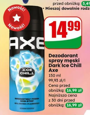 Dezodorant spray męski Dark Ice Chill promocja w Dino