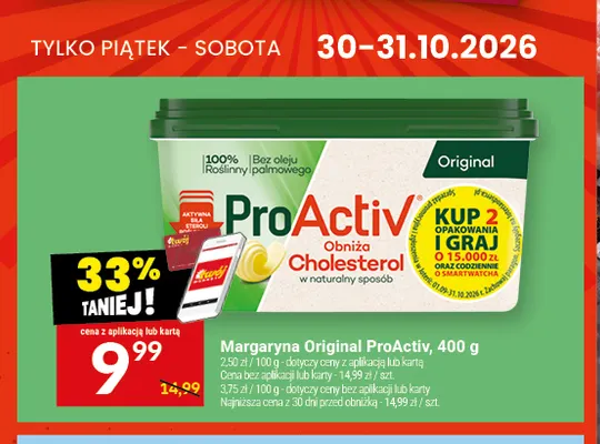 Margaryna Original ProActiv promocja w Twój Market