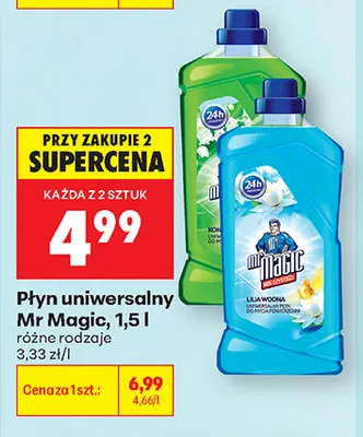 Płyn uniwersalny Mr Magic promocja w Biedronka