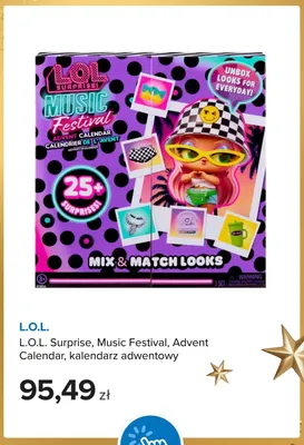 Kalendarz adwentowy L.O.L. Surprise Music Festival Advent Calendar promocja w Smyk