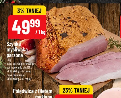 Szynka myśliwska parzona promocja w POLOmarket