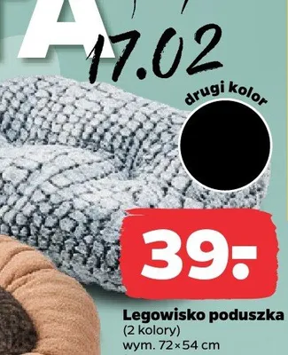 Legowisko poduszka 72x54 cm promocja w Netto